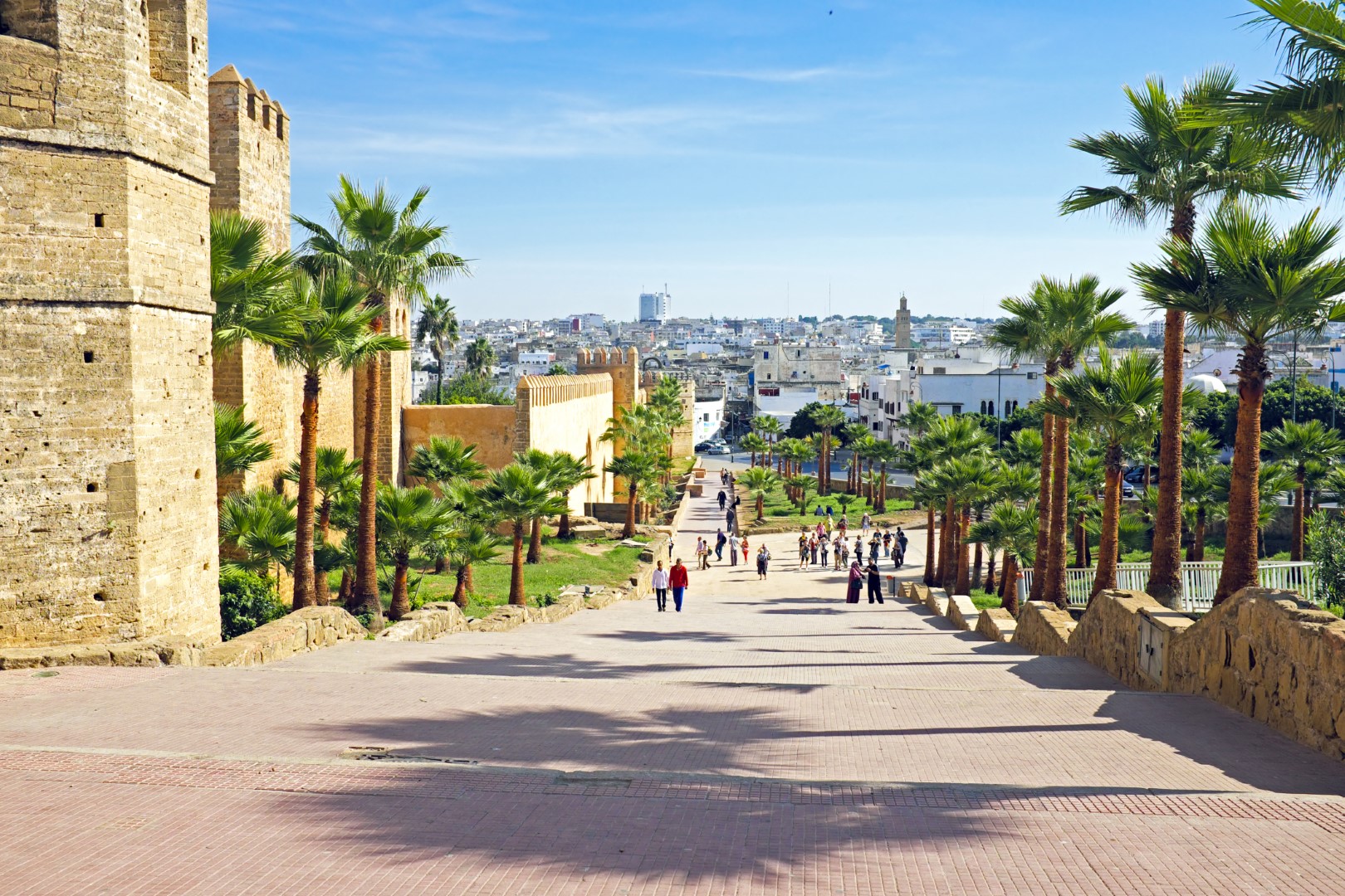 Stadsmuur in Oud Rabat