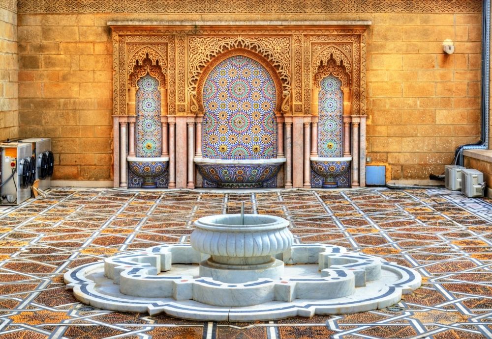 Fontein in mausoleum Mohammed 5
