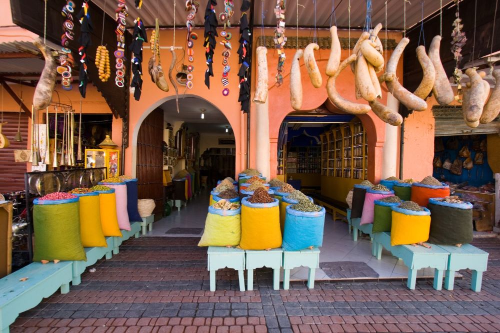 Kruidenwinkel in Marrakesh