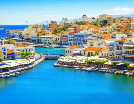 Havenstad Agios op Kreta - Griekenland