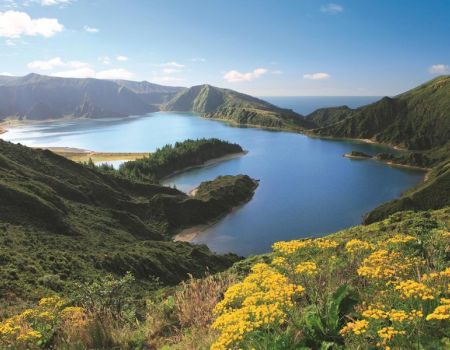 Kratermeer Lagoa do Fogo - Portugal