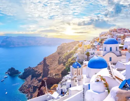 Landschap Santorini - Griekenland