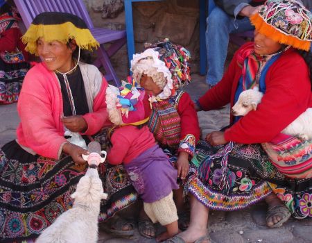 Andes, lokale vrouwen