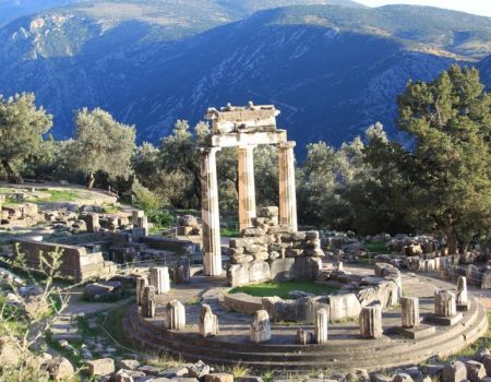 Tholos van Delphi in Athene - Griekenland