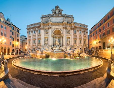 Trevifontein in Rome - Italië
