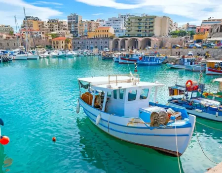 Venetiaanse haven Heraklion op Kreta - Griekenland
