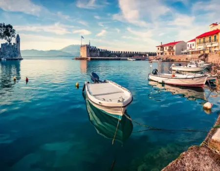 Venetiaanse haven in Nafpaktos - Griekenland